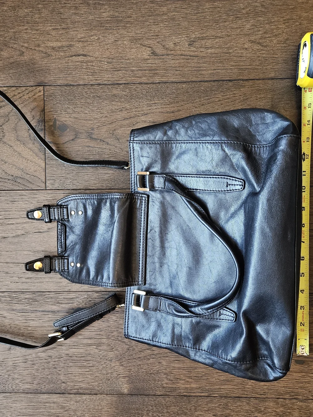 Beracamy Paris Black Leather Organizer Bag - Classic Interior